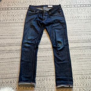 Gustin raw denim jeans *rip in back